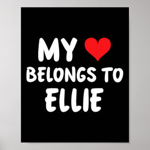 Poster Ellie - Mon cœur appartient à Ellie - Amour