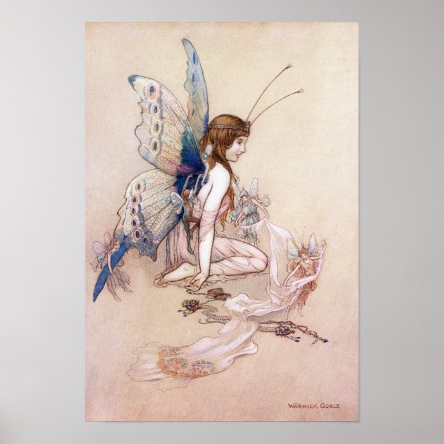 Poster Ellie reçoit ses ailes par Warwick Goble (Devant)