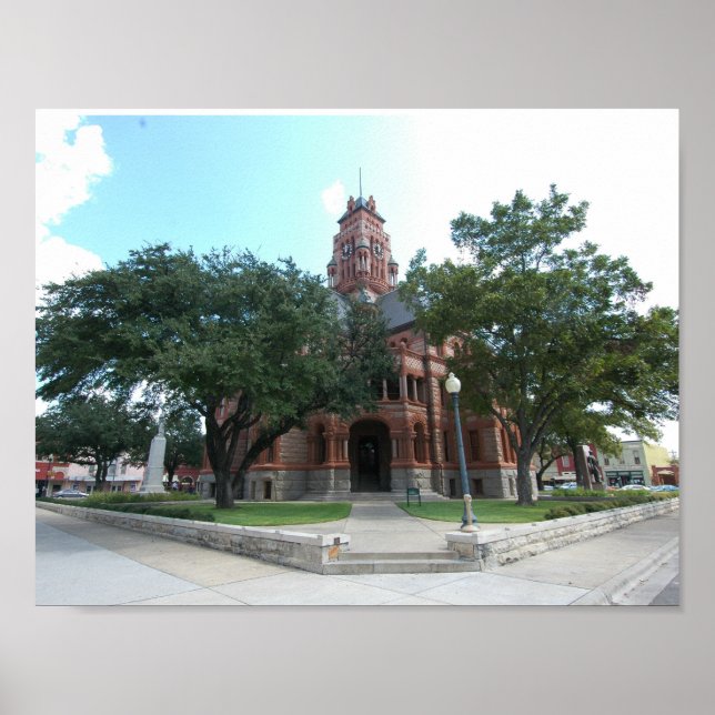 Poster Ellis County Courthouse, Waxahachie, Texas (Devant)