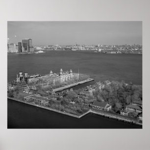 Poster Ellis Island et NYC Harbour Photographie