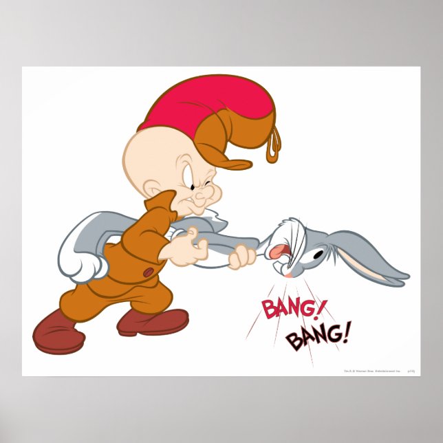 Poster ELMER FUDD™ et BUGS BUNNY™ (Devant)