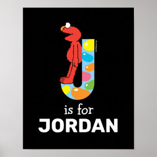 Poster Elmo Alphabet   J Jelly Bean