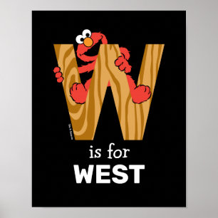 Poster Elmo Alphabet   W Bois