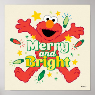 Poster Elmo   Joyeux et lumineux