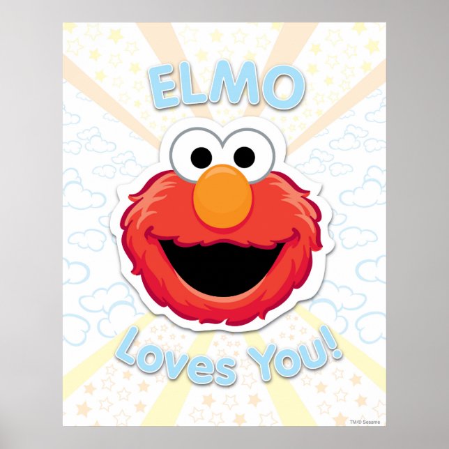 Poster Elmo T'aime (Devant)