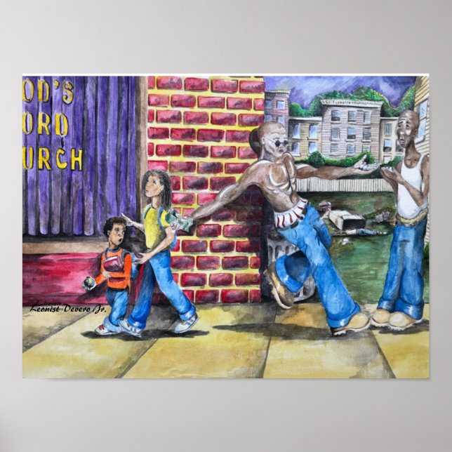 Poster Éloigne-toi du négatif (Devant)