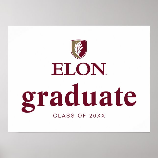 Poster Elon Graduation (Devant)