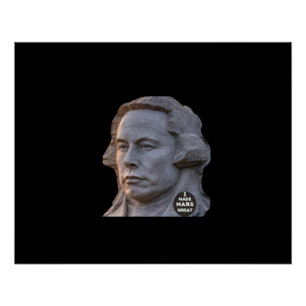 Poster Elon Mount Rushmore Trump Musk unisex