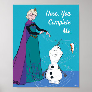 Poster Elsa Permafrosting Olaf