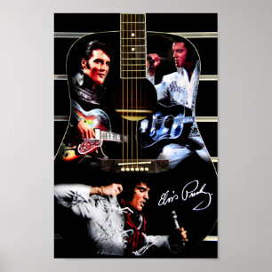 Poster Elvis Presley En Tour L'Exposition Londres