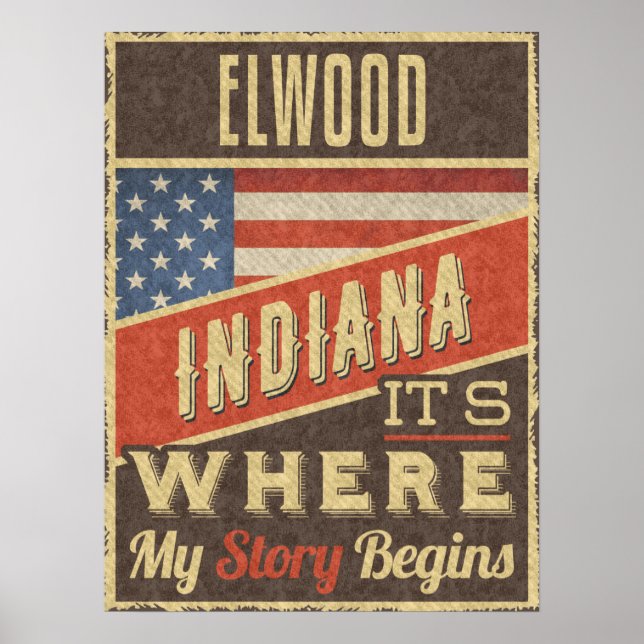 Poster Elwood Indiana (Devant)