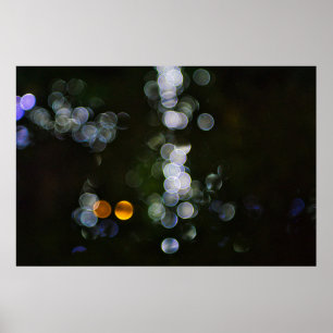 Poster Emballage en plastique de couleur agrafé