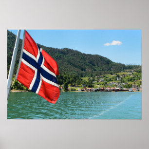 Poster Embarcadère de voiture en Norvège