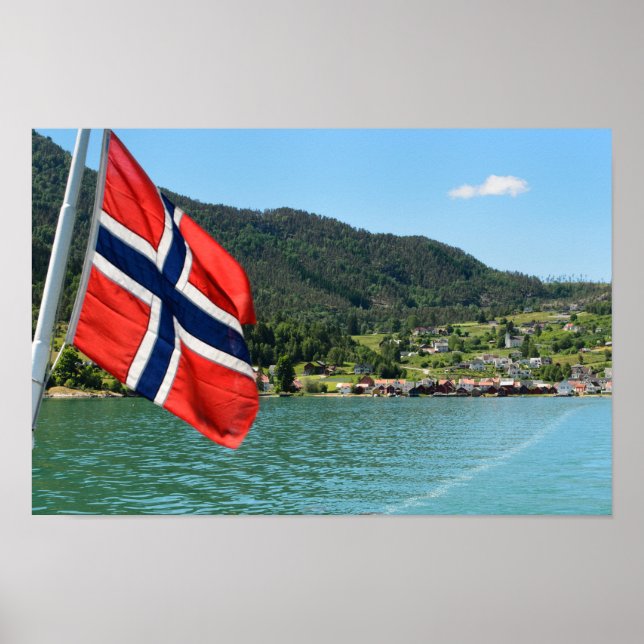 Poster Embarcadère de voiture en Norvège (Devant)
