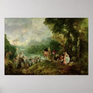Poster Embarquement pour la Cythère, 1717