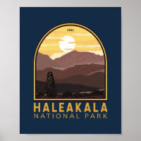 Emblem Vintage du Parc national de Haleakala