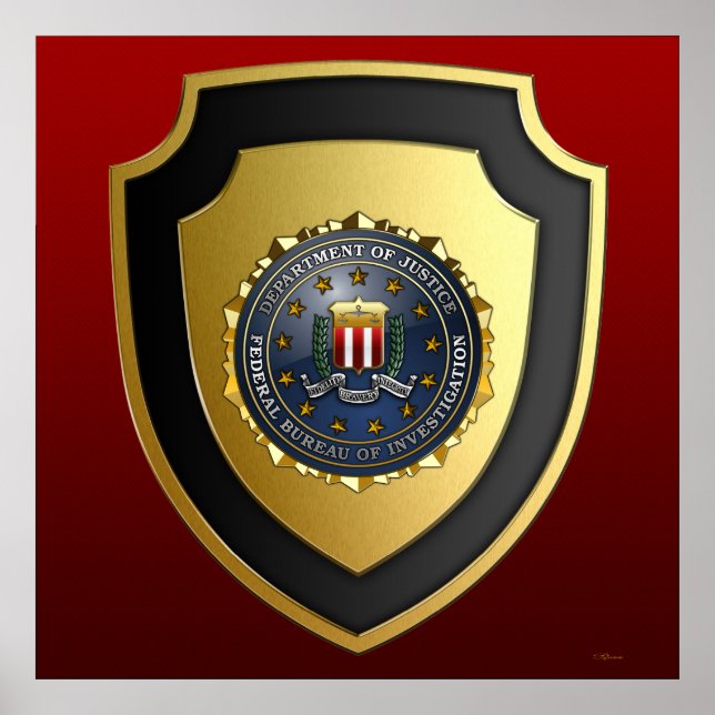 Poster Emblème du FBI (Devant)