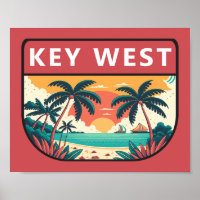 Emblème rétro Key West Florida