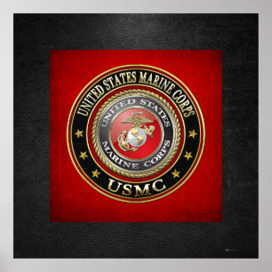 Poster Emblème USMC [Edition spéciale] [3D]