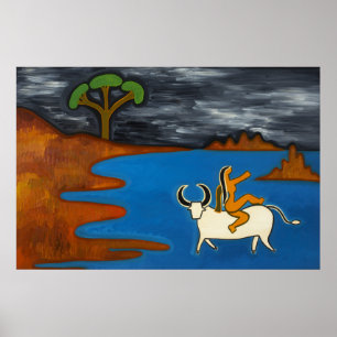 Poster Embracé par la nuit sombre