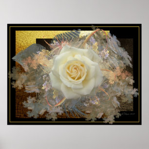 Poster Embrasse D'Un Rose