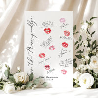 Embrasse le baiser Miss Goodbye Bachelorette rouge