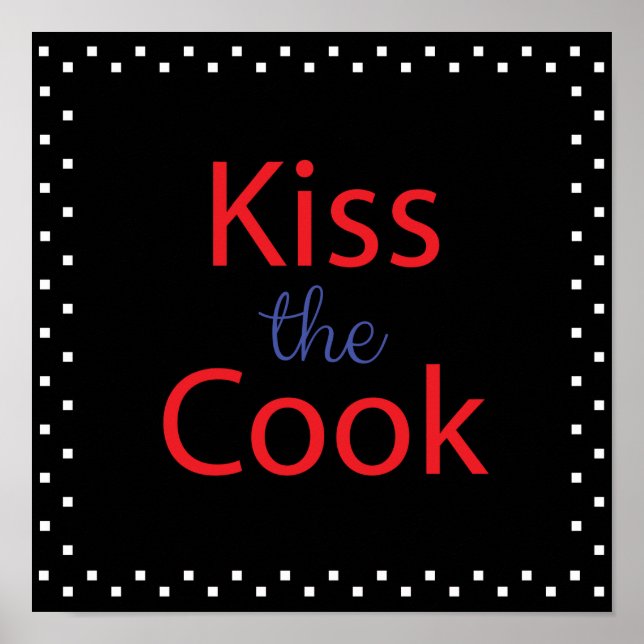 Poster Embrasse Le Cuisinier (Devant)