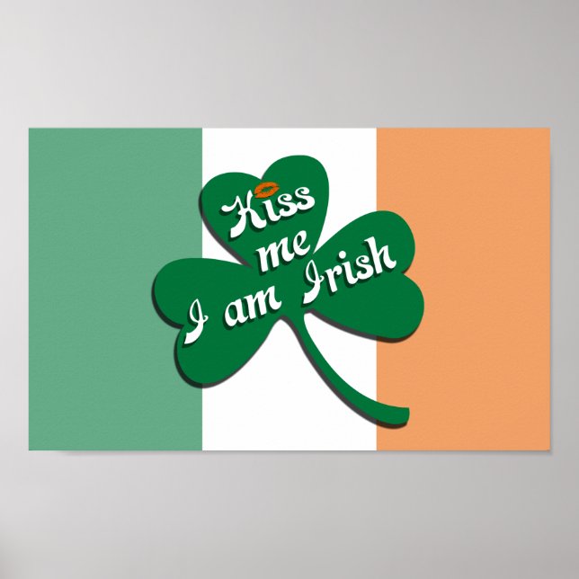 Poster Embrasse-moi Je suis irlandais (Devant)