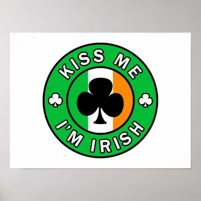 Poster Embrasse-moi Je suis irlandais (Devant)