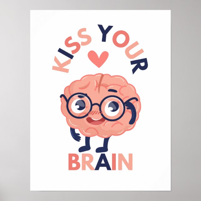 Poster Embrasse ton cerveau (Devant)