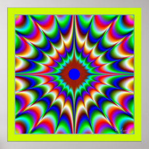 Poster Embrasser la couleur brillante