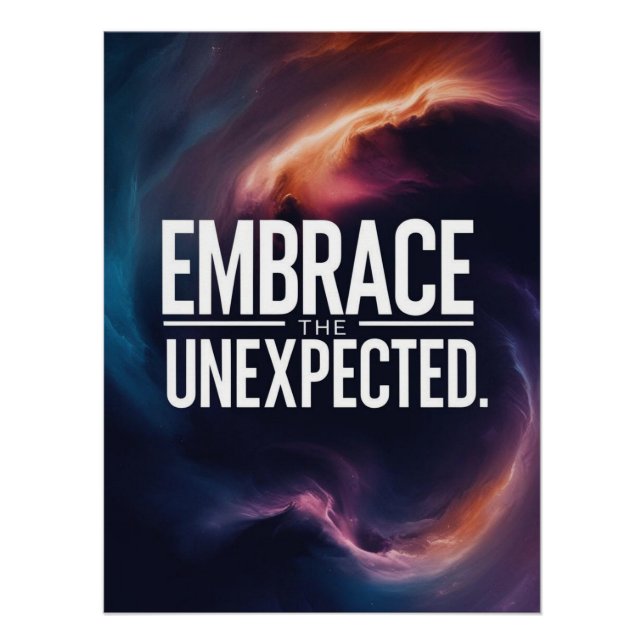 Poster Embrasser l'inattendu (Devant)
