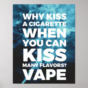 Poster Embrasser plusieurs saveurs Vape