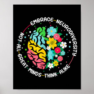 Poster Embrassez La Neurodiversité Sensibilisation sur l'