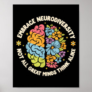 Poster Embrassez La Neurodiversité Sensibilisation sur l'