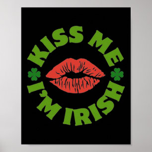 Poster Embrassez-moi, je suis irlandais Fête de la Saint-