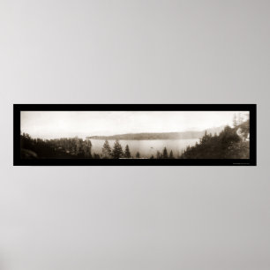 Poster Emerald Bay Lake Tahoe Photo 1906