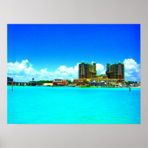 Poster Emerald Grande Destin Florida hotel art print