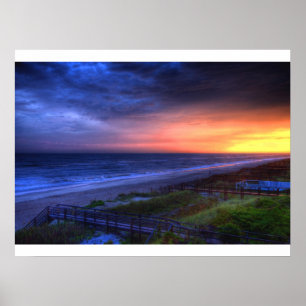 Poster Emerald Isle Sunset
