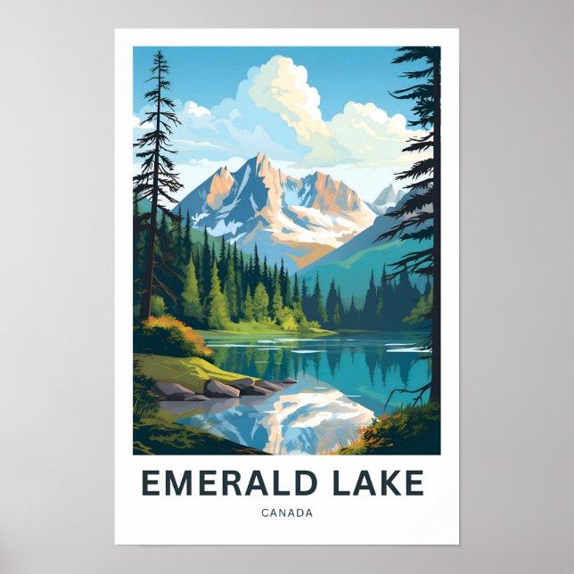 Poster Emerald Lake Canada Imprimer (Devant)