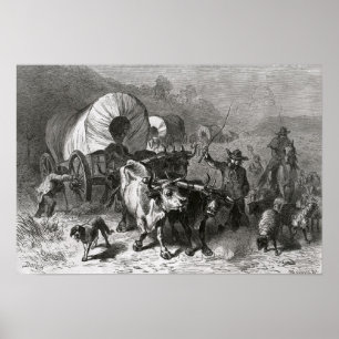 Poster Émigration au pays occidental