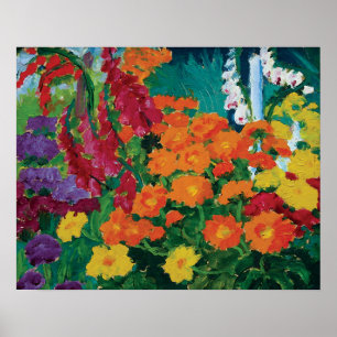 Poster Emil Nolde - Jardin de fleurs Beaux-Arts