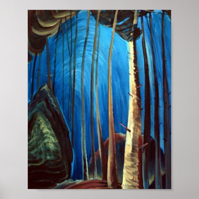 Poster Emily Carr - Ciel bleu (Devant)