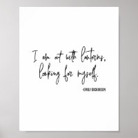 Emily Dickinson Citer Mot Art minima Typographie