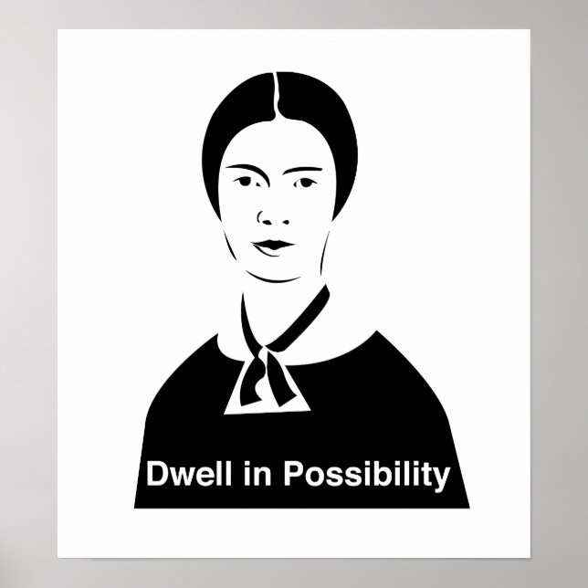 Poster Emily Dickinson habite dans la possibilité (Devant)