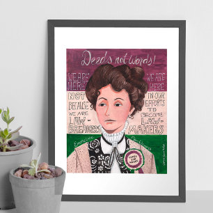 Poster Emmeline Pankhurst   votes pour les femmes   Poste