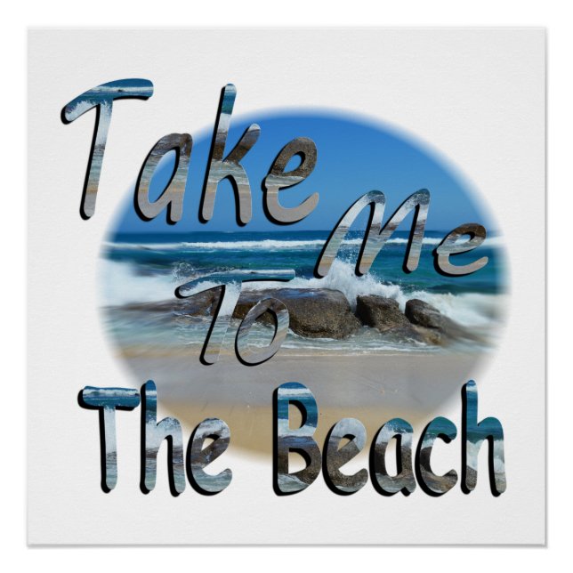 Poster Emmenez-Moi À La Plage, (Devant)