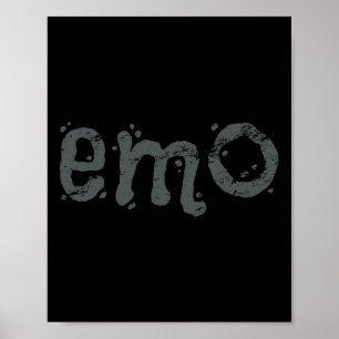 Poster EMO Et Goth Toujours - Emo Noir Distressed