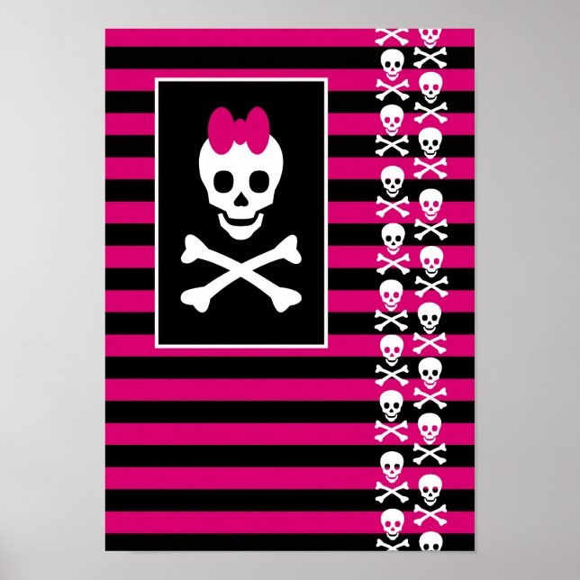 Poster Emo Skull Princess (Devant)