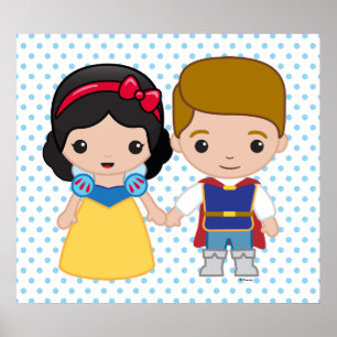 Poster Emoji de la neige blanche et du prince charmant 3